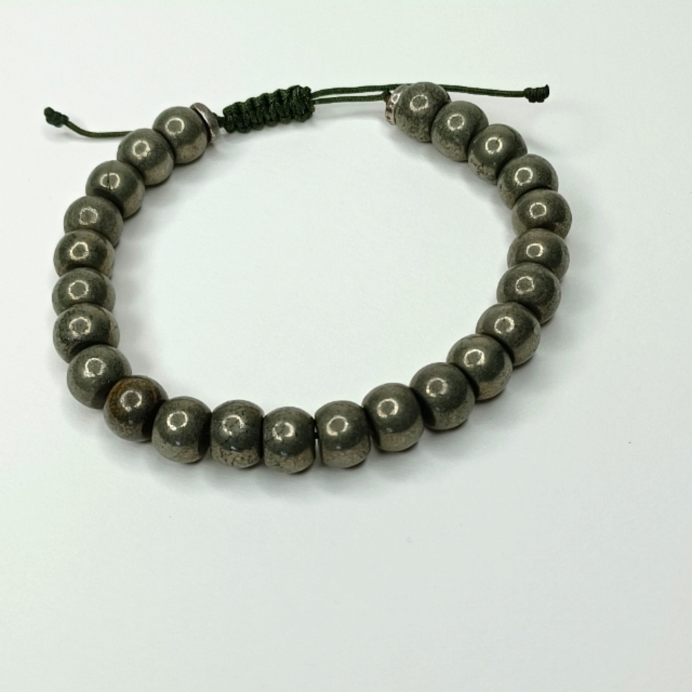 Kendra Scott Cade Oxidized Sterling Silver Beaded Bracelet in Pyrite